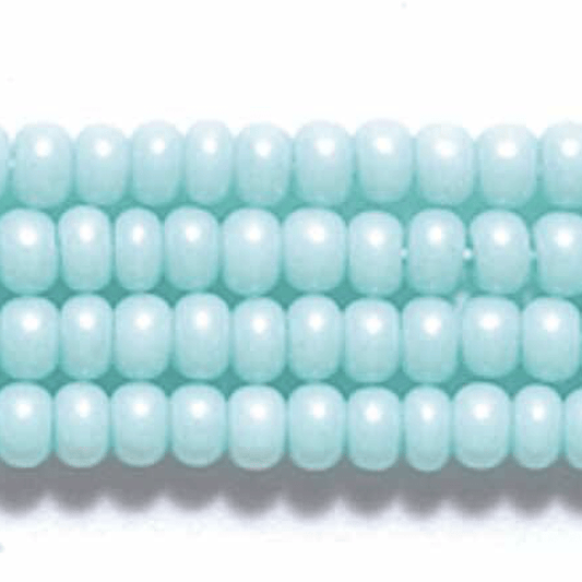 Preciosa Ornela 11/0 Preciosa Seed Beads 11/0 Mint Green Pearl Terra Opaque Preciosa Seed Beads *Limited time Hank