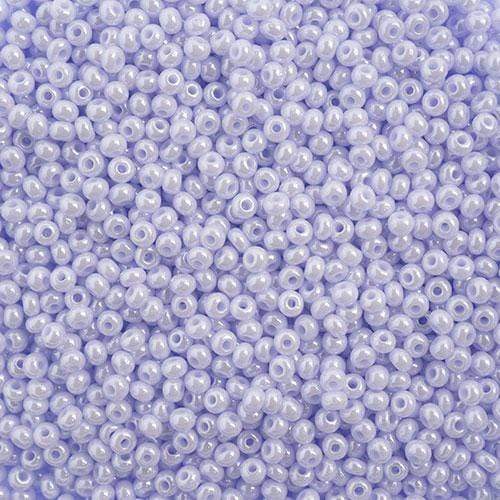 Sundaylace Creations & Bling 11/0 Preciosa Seed Beads 11/0 Natural Lilac LUSTER Opaque, Preciosa Seed Beads