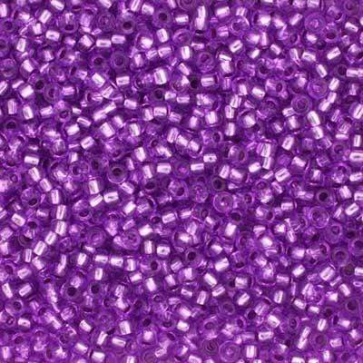 Preciosa Ornela 11/0 Preciosa Seed Beads 11/0 Pink Dyed Silver Lined Preciosa Seed Bead
