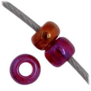 Preciosa Ornela 11/0 Preciosa Seed Beads 11/0 Red AB Transparent Czech Seed Beads