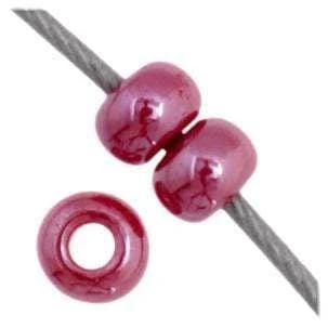 Preciosa Ornela 11/0 Preciosa Seed Beads 11/0 Red Luster Opaque Czech Seed Beads
