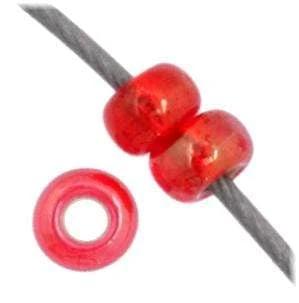 Preciosa Ornela 11/0 Preciosa Seed Beads 11/0 Red Rainbow Transparent Silverlined Czech Seedbead