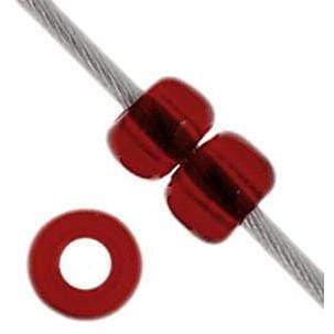 Preciosa Ornela 11/0 Preciosa Seed Beads 11/0 Red Transparent Czech Seed Beads