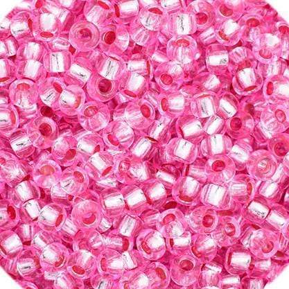Preciosa Ornela 11/0 Preciosa Seed Beads 11/0 Rosaline Silver lined Dyed Preciosa Seed Bead