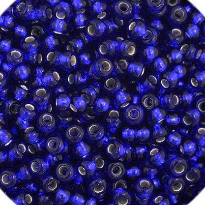 Preciosa Ornela 11/0 Preciosa Seed Beads 11/0 Royal Blue Silver lined, Czech Seedbead