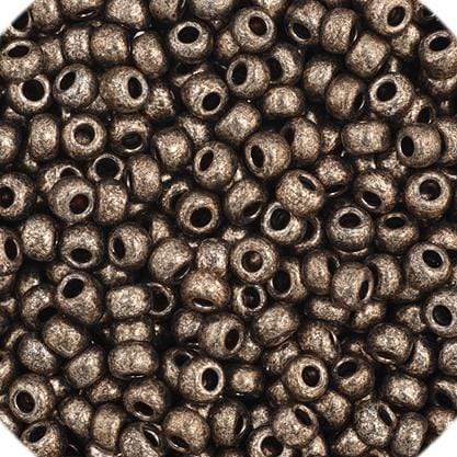 Preciosa Ornela 11/0 Preciosa Seed Beads 11/0 Steel Metallic Terra Czech Seed Beads