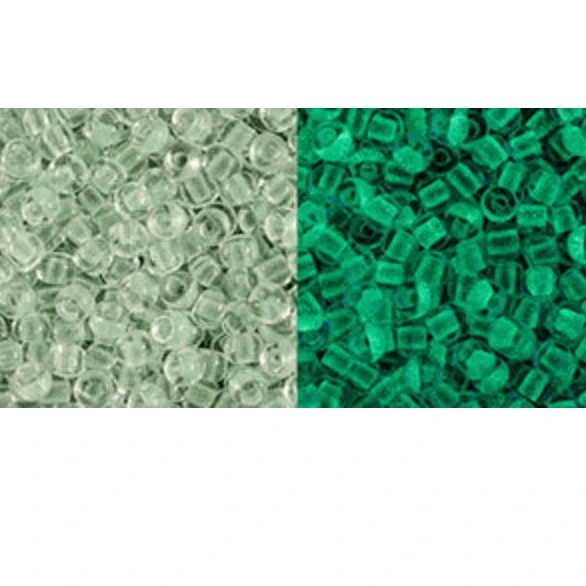 TOHO 11/0 TOHO Seed Beads 11/0 TOHO Japanese Seedbeads, GLOW IN DARK - Mint Green - Glow Bright Green 5.2g