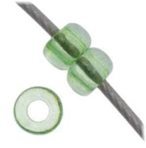 Preciosa Ornela 11/0 Preciosa Seed Beads 11/0 Transparent Light Green Dyed Preciosa Seed Bead