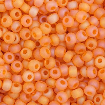 Preciosa Ornela 11/0 Preciosa Seed Beads 11/0 Transparent Light Orange Matt AB Preciosa Seed Beads