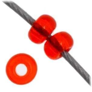 Preciosa Ornela 11/0 Preciosa Seed Beads 11/0 Transparent Orange Preciosa Seed Bead