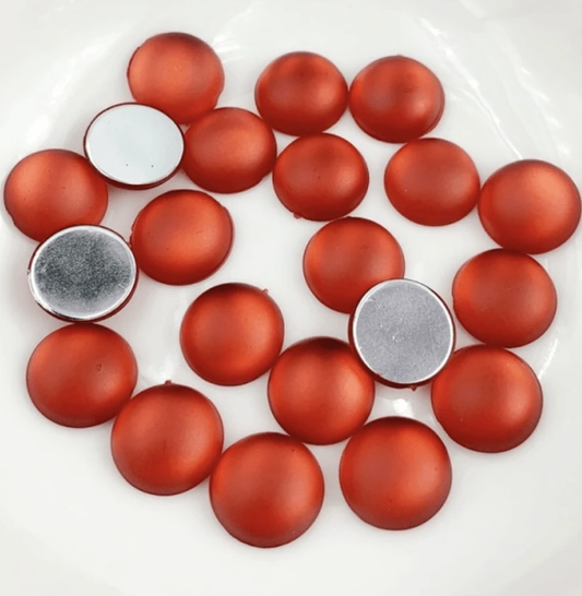 Sundaylace Creations & Bling Resin Gems Frosted Matte "Cat Eye" Round, Glue on, Resin Gem