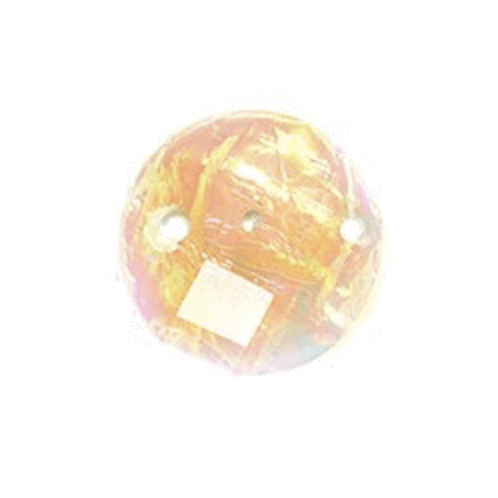Sundaylace Creations & Bling Resin Gems 12mm Round Opal Yellow, Resin Sew-On Dichroic Style Gem