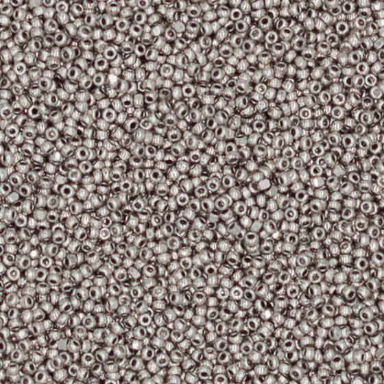 13/0 Charlotte Cut Czech Seed Bead- Nickel Silver Charlotte Cut Seedbeads