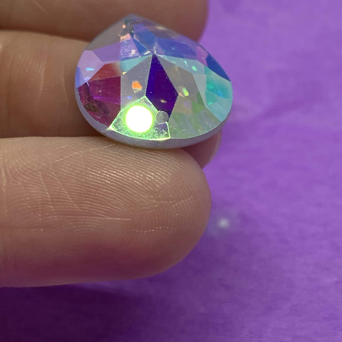 Sundaylace Creations & Bling Fancy Glass Gems 13*18mm AB 8-Pointed Star design Teardrop, Strass Glass Sew on, Fancy Glass Gem