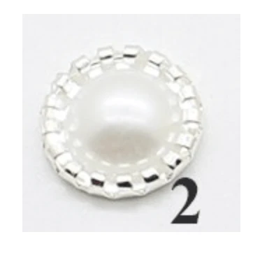 Sundaylace Creations & Bling Rhinestone Frame White 13mm Mint, Pink and White in a Coat Snap Button Rhinestone Frame, Flat Back, Resin Gem