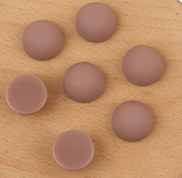 Sundaylace Creations & Bling Resin Gems Mauve 14*14mm Matte Round Shaped Gem, Glue on, Resin Gem *NEW 2022*