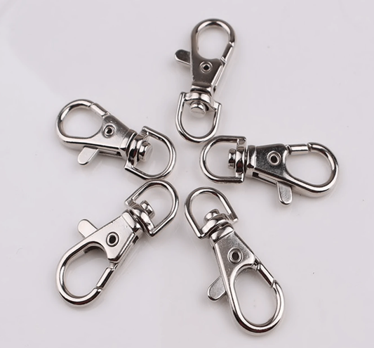 Sundaylace Creations & Bling Basics 30mm x 13mm Swivel Lobster Claw Clasp, Lanyard Snap Hook,10 Findings