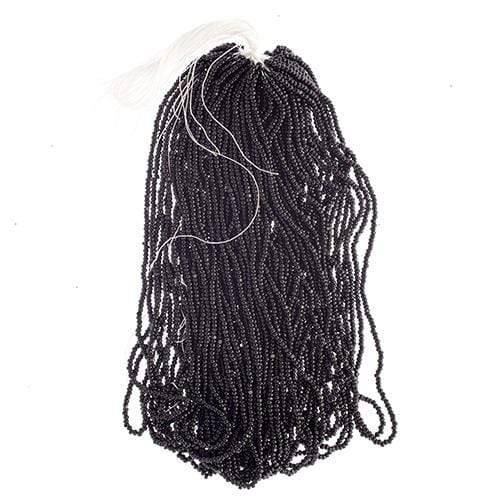 Sundaylace Creations & Bling Charlotte Cut Seedbeads 15/0 Charlotte Cut Czech Seed Bead- Opaque Black *10g *NEW*