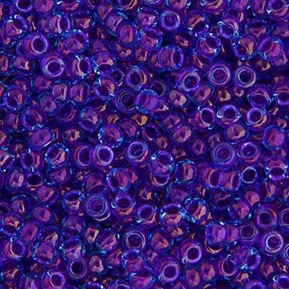 Miyuki 15/0 Seed Beads Miyuki Seed Bead 15/0 Aqua Fuchsia Lined Luster