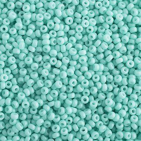 Miyuki 15/0 Seed Beads Miyuki Seed Bead 15/0 Aquamarine Opaque Duracoat
