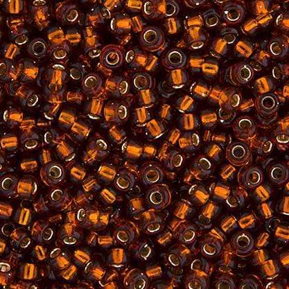 Miyuki 15/0 Seed Beads Miyuki Seed Bead 15/0 Dark Topaz Silver Lined (0005DV)