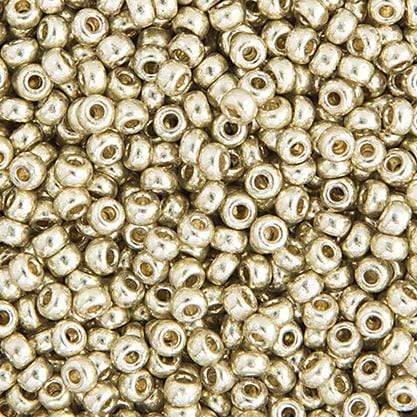 Miyuki 15/0 Seed Beads Miyuki Seed Bead 15/0 Duracoat Galvanized Silver *Metallic*