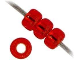 Miyuki 15/0 Seed Beads Miyuki Seed Bead 15/0 Flame Red Silver Lined