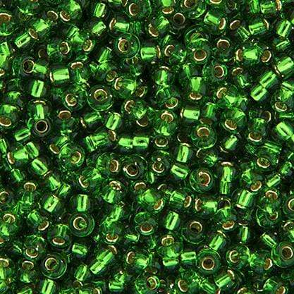 Sundaylace Creations & Bling Miyuki Seed Bead 11/0 Miyuki Seed Bead 15/0 Green Silver Lined