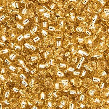 Miyuki 15/0 Seed Beads Miyuki Seed Bead 15/0 Light Gold Silver Lined