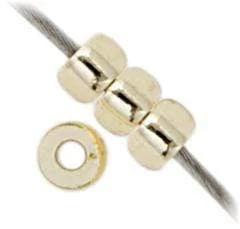 Miyuki 15/0 Seed Beads Miyuki Seed Bead 15/0 Light Gold Silver Lined