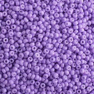 Miyuki 15/0 Seed Beads Miyuki Seed Bead 15/0 Light Orchid Opaque Duracoat