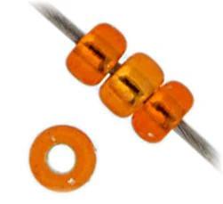 Miyuki 15/0 seed beads Miyuki Seed Bead 15/0 Orange Silver Lined