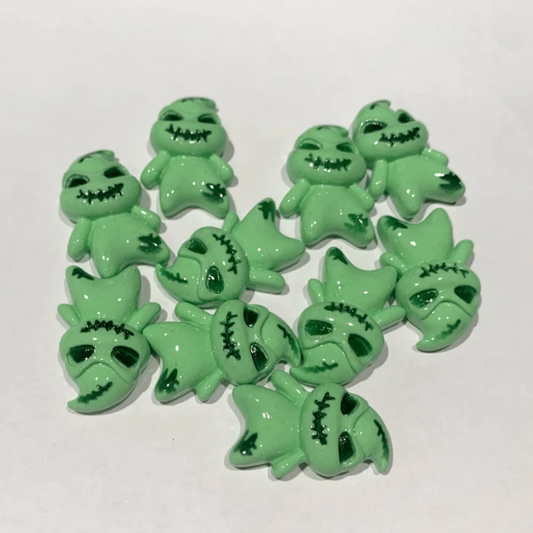 17*25mm "Oogie Boogie" Character Odd Shape, Glue on, Resin Gems (Sold in pair) Resin Gems