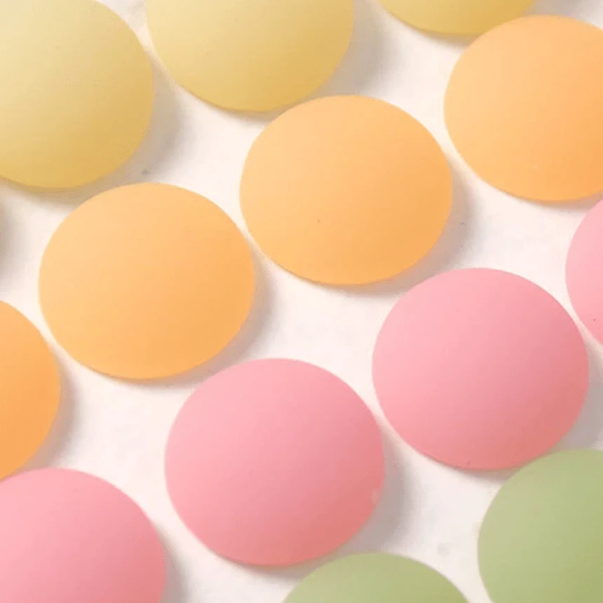 Sundaylace Creations & Bling Resin Gems Strawberry Light Pink Jelly 19mm Jelly Matte Pastel Round, Glue on, Resin Gems