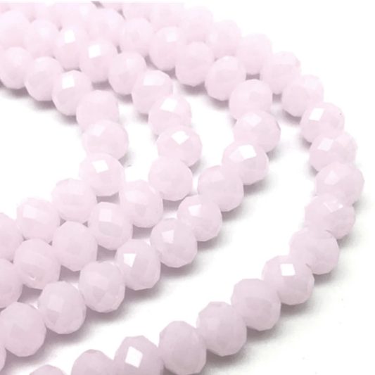 Sundaylace Creations & Bling Rondelle Beads 2*3mm Opal Pink Rondelle Beads Loose 4g