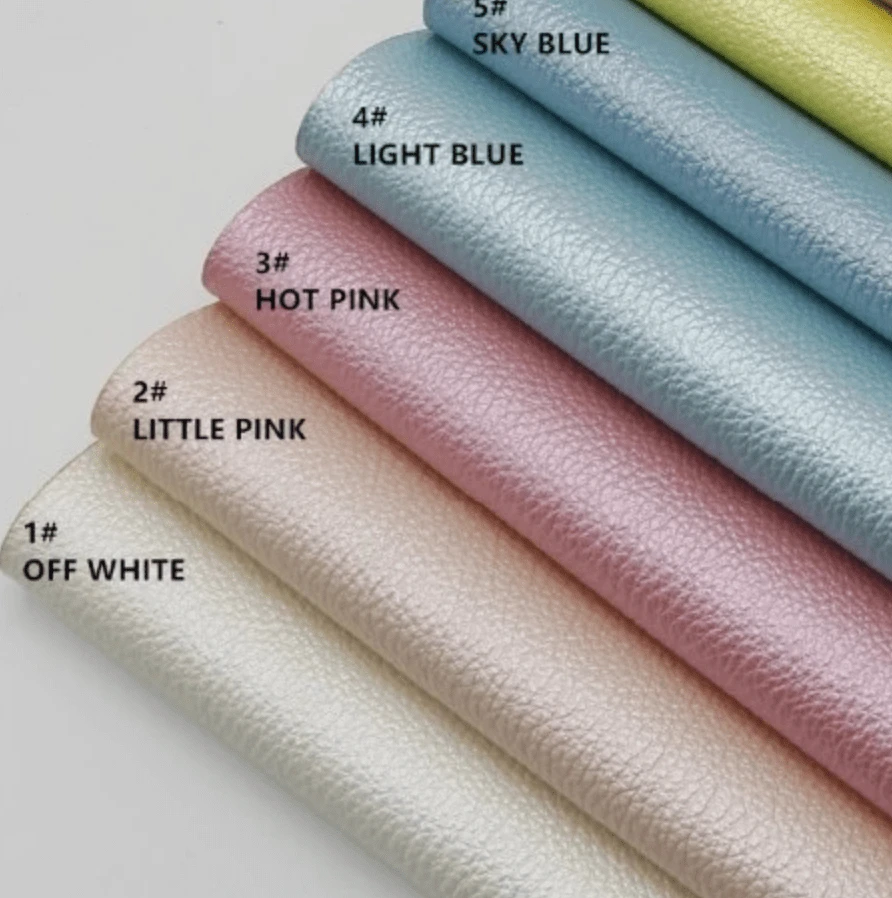 Leatherette Basics White Pearl Luster Leatherette 20*22cm Luster Pearl Embossed Leatherette Sheet, Basics