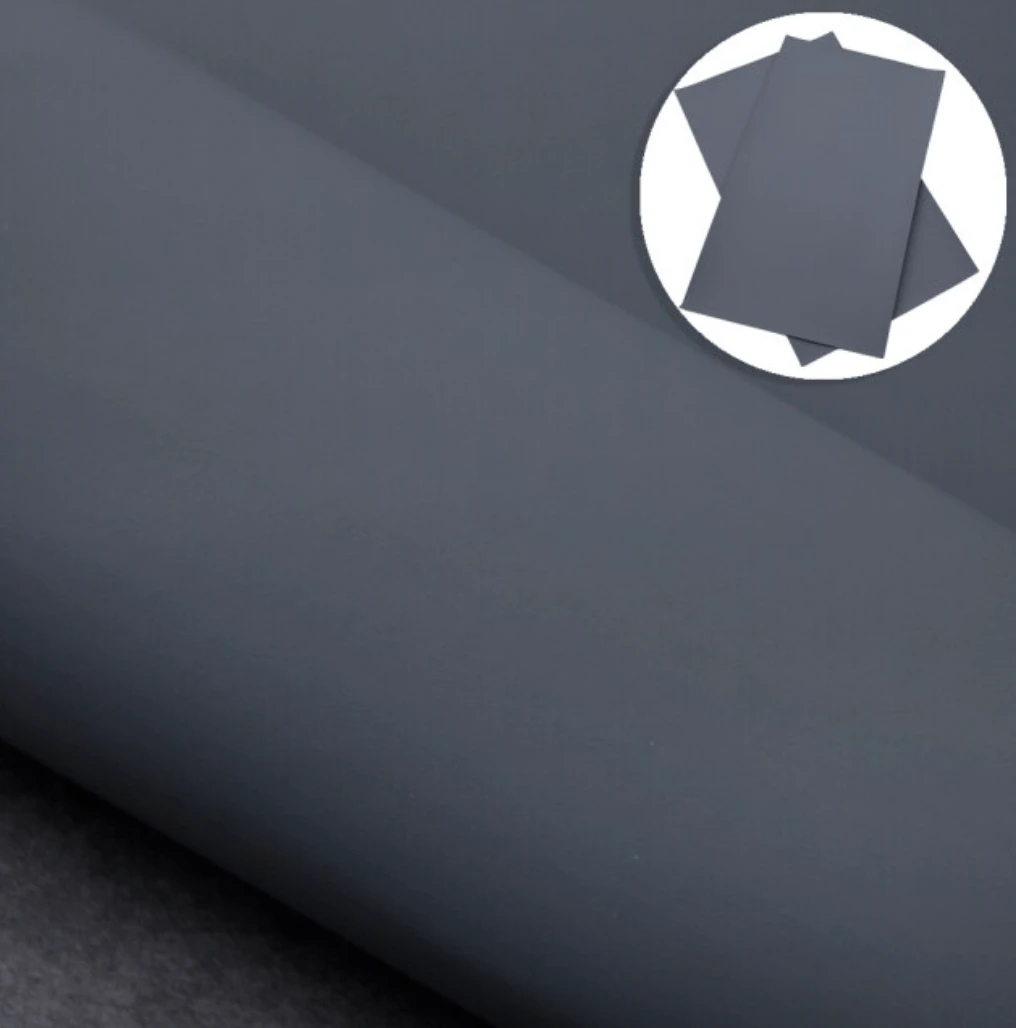 Sundaylace Creations & Bling Basics 20*30cm Dark Grey MATTE Smooth Texture Finish, Thin Leatherette Sheet