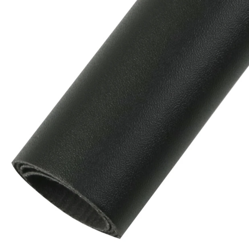 Leatherette Basics 20*33cm Black Smooth Sheepskin Faux Leather Texture, Long Leatherette Sheet Basics
