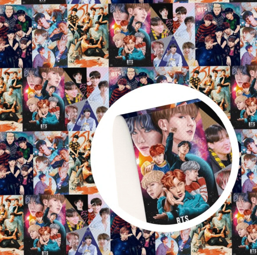 Sundaylace Creations & Bling Basics BT5 Group Photos 20*33cm *BT5* Themed Printed Acrylic Leatherette Sheet