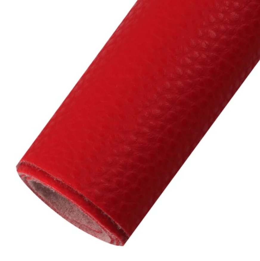 Leatherette Basics 20*33cm Christmas Red Leather Texture, Long Leatherette Sheet Basics
