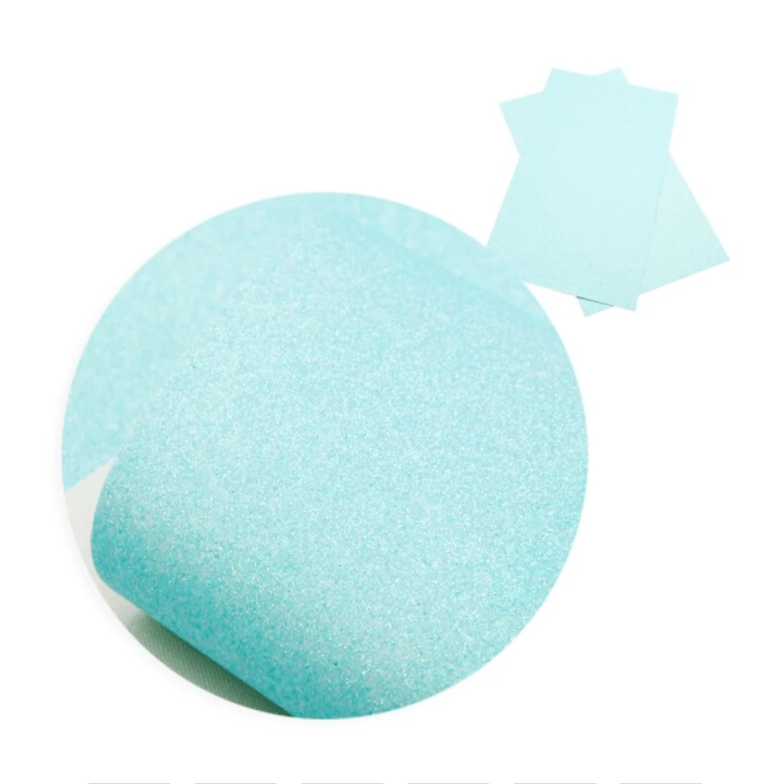 Sundaylace Creations & Bling Basics Light Blue Glitter 20*33cm Easter Fine Glitter Pastel Thin Long Leatherette Sheet, Basics