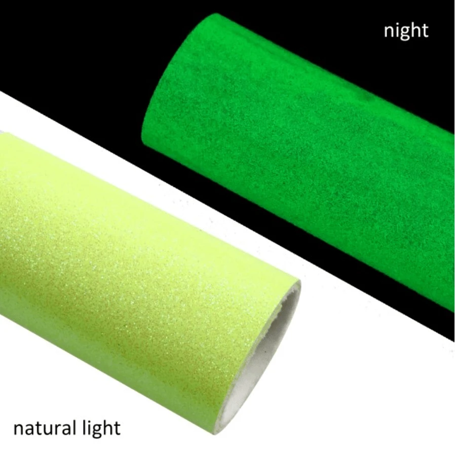 Leatherette Basics 20*33cm Smooth Glitter GLOW IN DARK NEON Colours, Long Leatherette Sheet, Basics