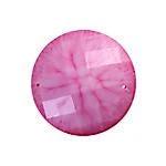 Sundaylace Creations & Bling Resin Gems 22mm Hot Pink Crinkle Stone Round, Sew on Gem, Resin Gem