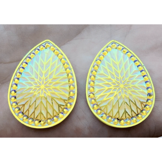 Sundaylace Creations & Bling Resin Gems 29*39 Starblanket Pattern, Large Teardrop Resin Gem, Sew On