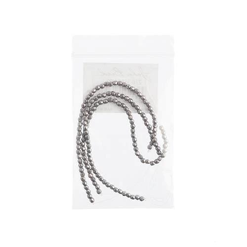 Sundaylace Creations & Bling Fire Polished Beads 2mm Czech Fire Polish, Saturated Metallic Almost Mauve, (~150pcs/3 strings)