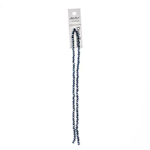 Sundaylace Creations & Bling Rondelle Beads 3*4mm Crystal Lane Rondelle, Opaque Gunmetal Luster