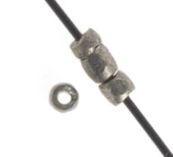 Preciosa Ornela 3-cut Beads 3 Cut 10/0 Beads, Metallic Steel Terra, Dark Grey Metallic *Hank*