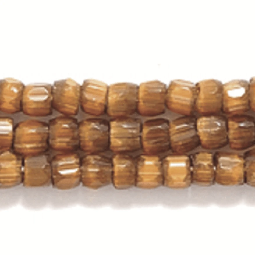 Preciosa Ornela 3-cut Beads 3 Cut 9/0 Beads Brown Satin*Limited time Hank