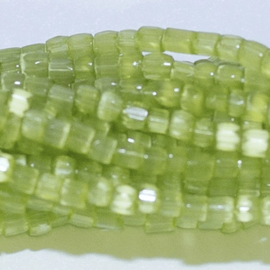 Preciosa Ornela 3-cut Beads 3 Cut 9/0 Beads Light Green Satin *Limited time Hank