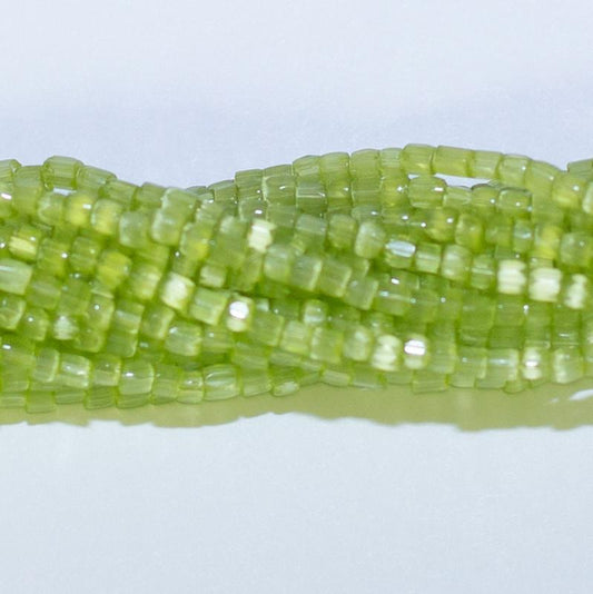 Preciosa Ornela 3-cut Beads 3 Cut 9/0 Beads Light Green Satin *Limited time Hank